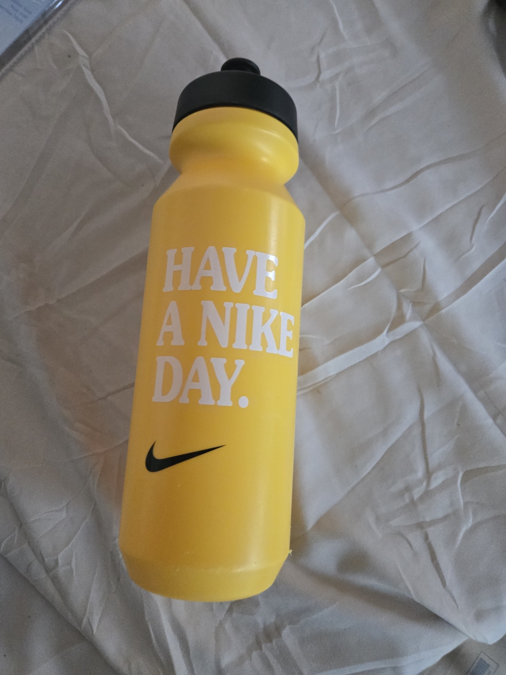 Nike Yellow 'Have A Nike Day' Water Bottle